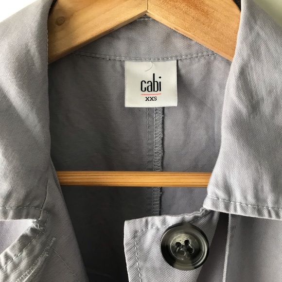 Cabi light blue Tanner Trench coat. - Picture 5 of 5